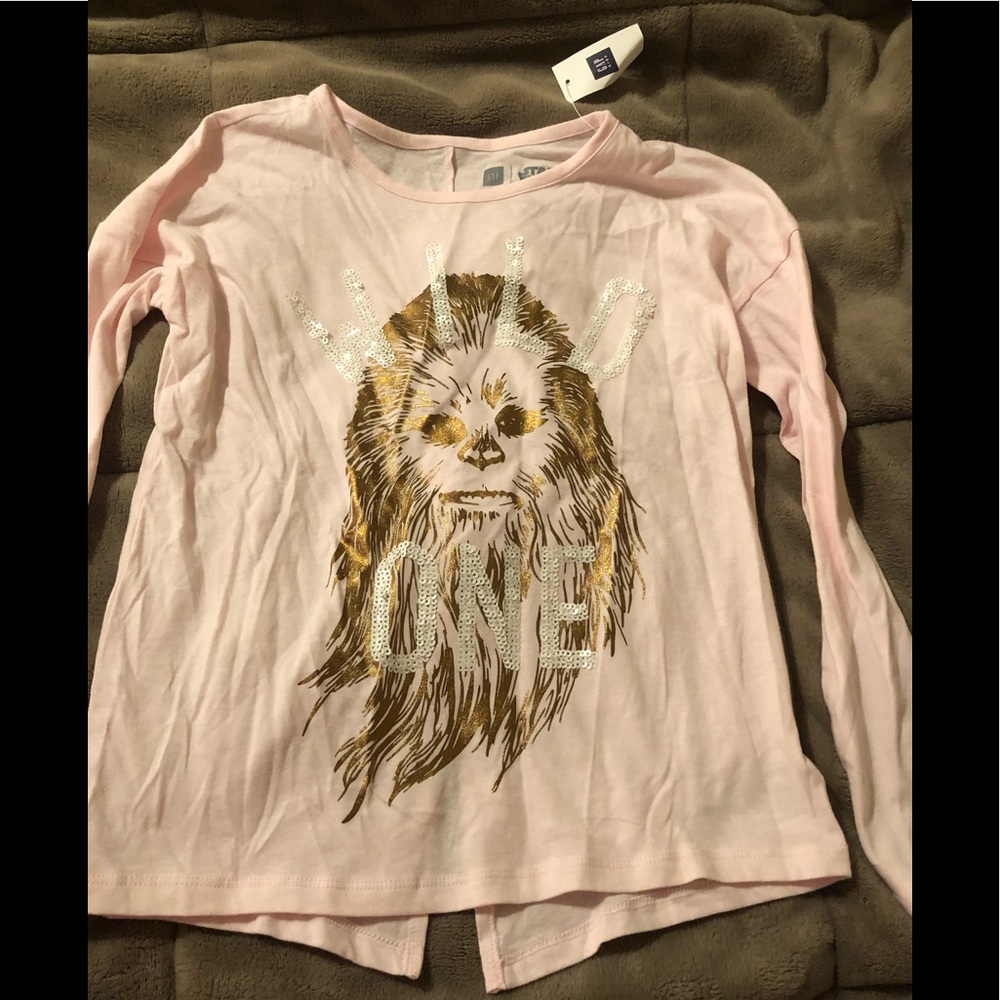 Gap Disney long sleeve Chewie tee girls size M NWT